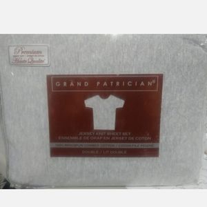 New Grand Patrician Jersey Knit Full sheet set